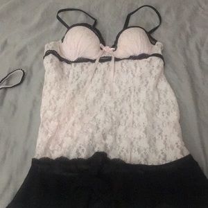 Pink babydoll nightgown